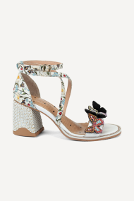 Sandale din piele cu toc mijlociu MGZ-90-10283-alb