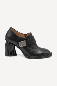 Pantofi cu toc înalt din piele naturală MGZ-90-318-negru