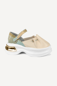 Pantofi din piele MGZ-90-479-bej