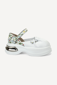 Pantofi din piele MGZ-90-479-alb