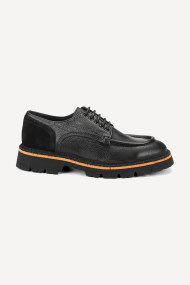 Pantofi din piele și piele întoarsă MM-21282