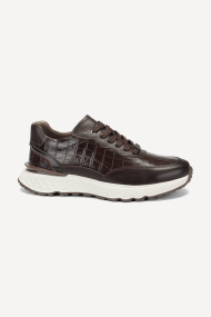 Pantofi sport din piele cu imprimeu MM-22291