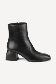Botine cu toc scăzut din piele NSR-1162