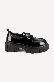 Pantofi din piele lacuita NSR-6501