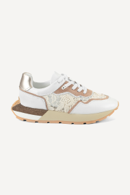 Pantofi sport de piele si dantelă NSR-6768