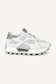 Pantofi sport de piele si dantelă NSR-6781