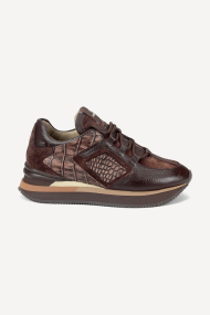 Pantofi sport din piele și piele întoarsă NSR-9047