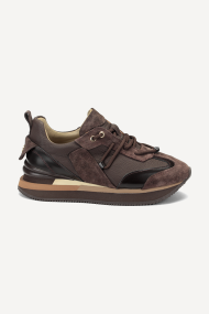 Pantofi sport din piele întoarsă și piele NSR-9061