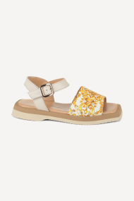 Sandale din piele VSL-2167-bej-galben