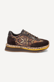 Pantofi sport din piele și piele întoarsă VSL-2283-1