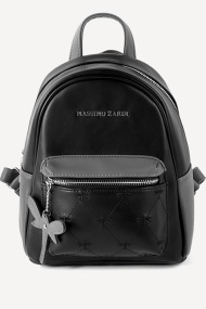 Rucsac din imitație de piele YZ-2232200-negru-gri