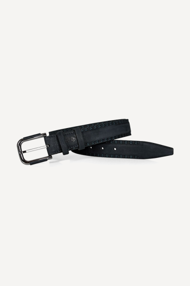 Curea de piele nabuc PL-069310-bleumarin