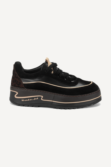 Pantofi sport din piele și piele întoarsă ARG-26500