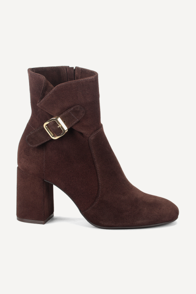Botine din piele întoarsă MGZ-33-7469-maro
