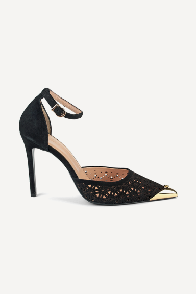 Pantofi cu toc înalt din piele intoarsa MGZ-379-862