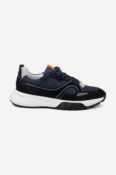 Pantofi sport din piele întoarsă și textil MGZ-454-040-albastru