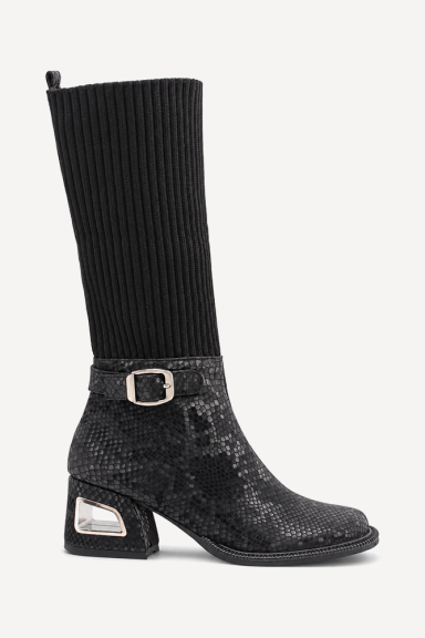 Ghete din piele naturală și material textil MGZ-90-352