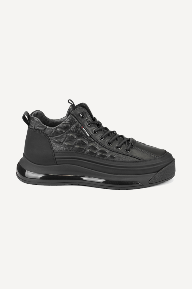Pantofi sport de piele MM-20053-negru