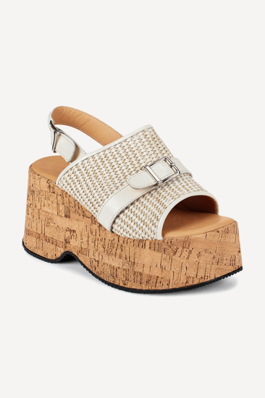 Sandale cu platforma din piele ART-115-3120