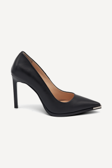 Pantofi cu toc înalt din piele ADL-1832-25-negru