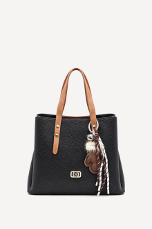 Geantă din piele ecologică-DS-6426-Negru