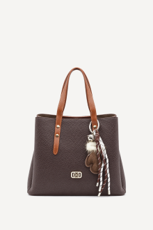 Geantă din piele ecologică-DS-6426-Maro