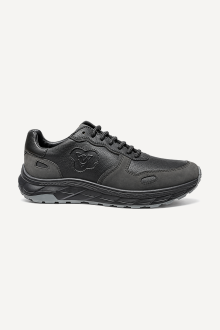 Pantofi sport din piele naturală și nubuc DVR-L010-negru