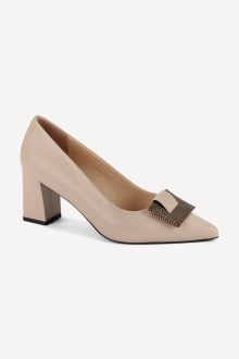 Pantofi din piele cu toc mediu MGZ-330-3139
