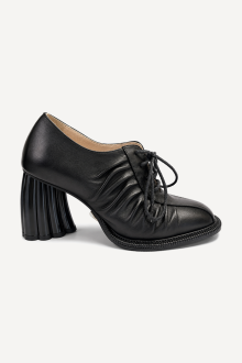Pantofi cu toc înalt din piele naturală MGZ-90-321-negru