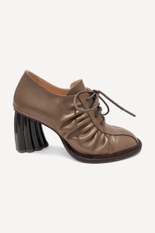 Pantofi cu toc înalt din piele naturală MGZ-90-321-bej