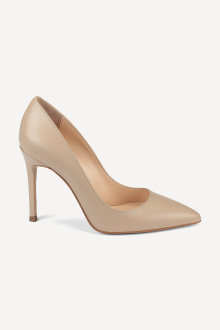Pantofi cu toc înalt din piele SY-26314-bej
